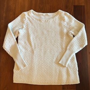 Athleta cream crew neck sweater